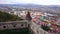 view of the city of TrenÄÃ­n from the walls of the castle of TrenÄÃ­n